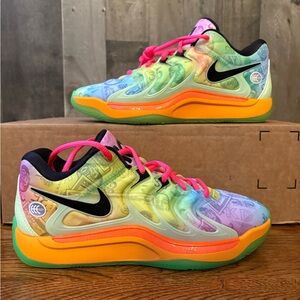 Nike KD17 Sz 7.5 Easy Money Barely Volt Basketball Shoes HF1811-700 Kevin Durant